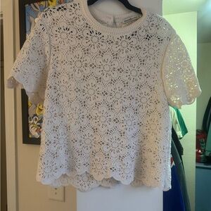 Abercrombie & Fitch Cream Lace Blouse